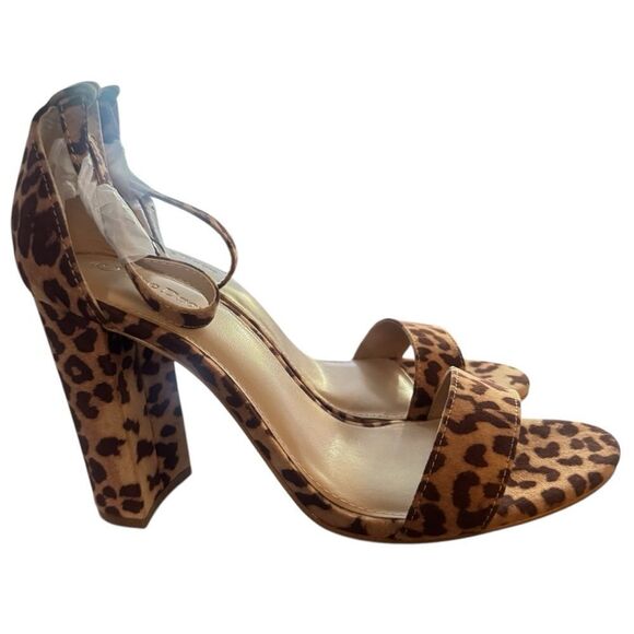 The Drop Women's Rebecca Strappy Block Heel Sandal Shoe, Leopard Print Size 9 - Picture 4 of 7